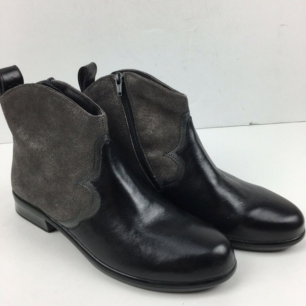 NAOT Sirocco Ankle Boot Black / Gray Leather 39